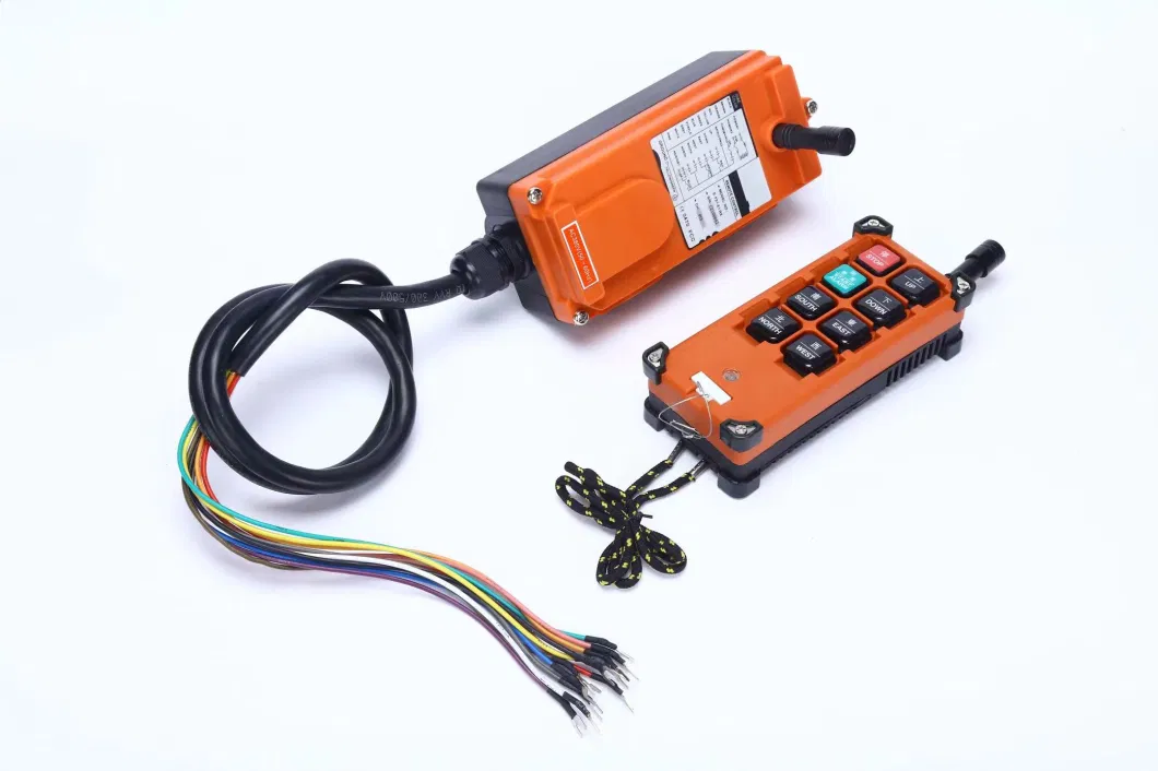 F21-E1b Waterproof CE Single Speed 6 Button 12VDC 48V 36V 110V 220V 230V 380V 415V Hoist Tower Overhead Bridge Crane Wireless Industrial Remote Control