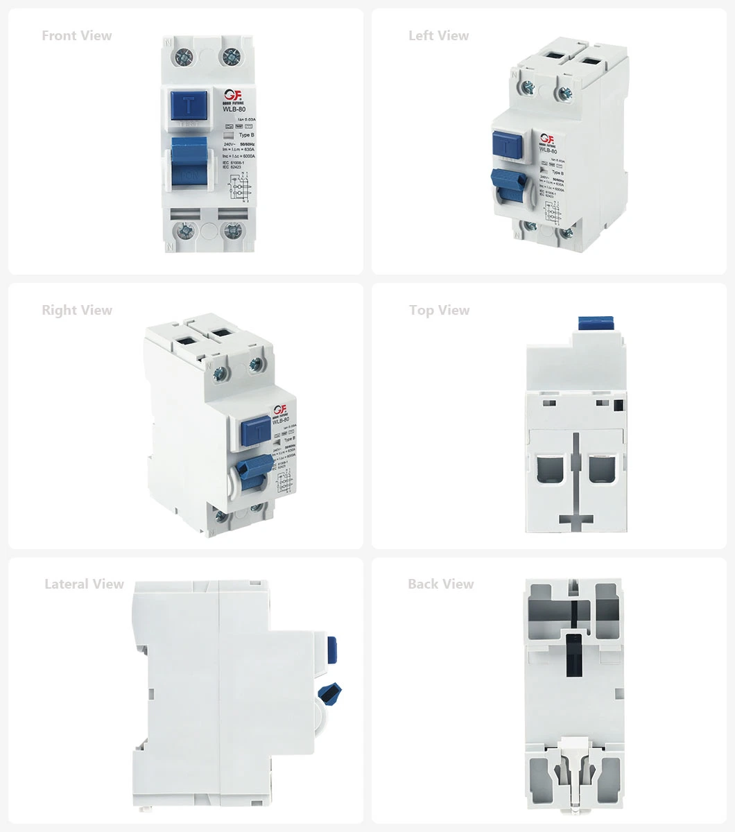 Gfl1-100b 6ka Electromagnetic Type B RCCB for Circuit Protection Devices-RCCB