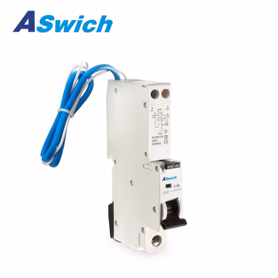 Disjoncteur de protection contre les surcharges de type électronique série 1p+N 40A/30mA RCBO